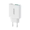 JOYROOM JR-TCF14-WHT 20W PD 3.0 & QC 3.0 Dual-Port USB Wall Charger - White