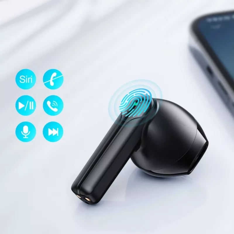 JOYROOM JR-TL11 True Wireless Earbuds with ENC, IPX4, Bluetooth 5.3, Touch Control, Black