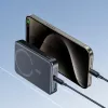 JOYROOM JR-W020 20W 10000mAh MagSafe Power Bank with USB-C to USB-C 0.25m Cable - Black