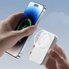 Joyroom JR-W020 20W Mini Magnetic Wireless Power Bank 10000mAh White with USB to Type-C 0.25m Cable