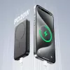 JOYROOM JR-W020 Mini Power Bank 5000mAh 20W USB-A USB-C Wireless Charging - Black + USB-C Cable