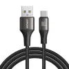 Joyroom Light-Speed Series USB-A to USB-C Cable, 100W, 1.2m, Black (S-A25)