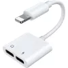 Joyroom Lightning to 2x Lightning Audio & Charging Splitter Adapter White (S-Y104)