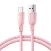 Joyroom Multi-Color Series USB-A to USB-C Fast Charging and Data Cable, 100W, 1m, Pink (S-A34)