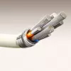 JOYROOM S-A53 USB-A to USB-C Cable with Fluorescent Tip 1.2m Beige