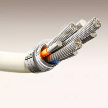 JOYROOM S-A53 USB-A to USB-C Cable with Fluorescent Tip 1.2m Beige