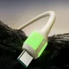 JOYROOM S-A53 USB-A to USB-C Cable with Fluorescent Tip 1.2m Beige