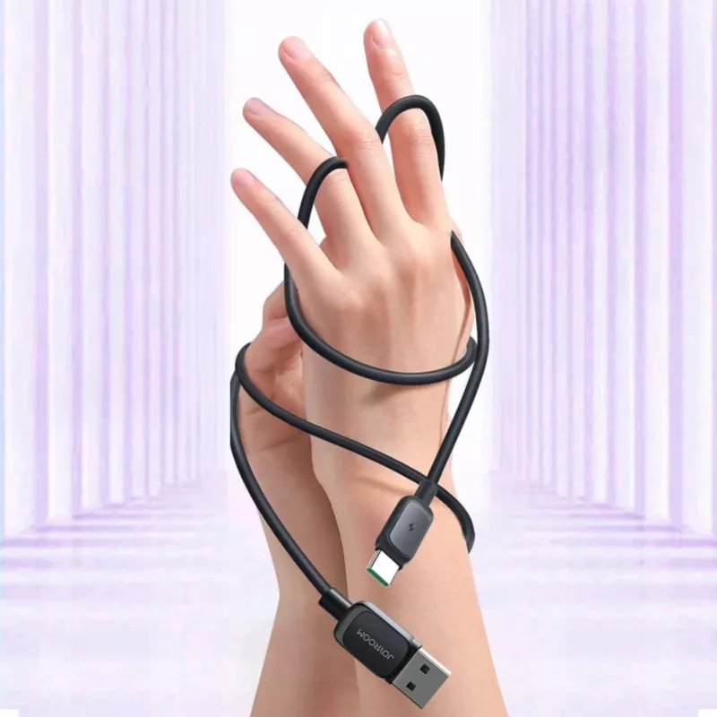 JOYROOM S-AC027A141B 1.2m USB-A to Lightning Braided Cable, Black