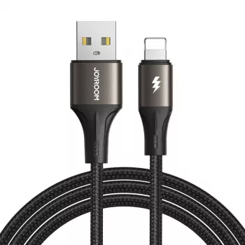 Joyroom SA25-AL3 USB-A to Lightning Cable 1.2m Black 3A Charging & Data Sync