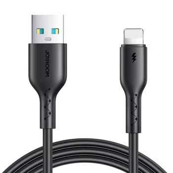 Joyroom SA26-AL3 USB-A to Lightning Flash Charge Cable, 3A, 1m, Black