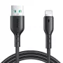 Joyroom SA26-AL3 USB-A to Lightning Flash Charge Cable, 3A, 1m, Black