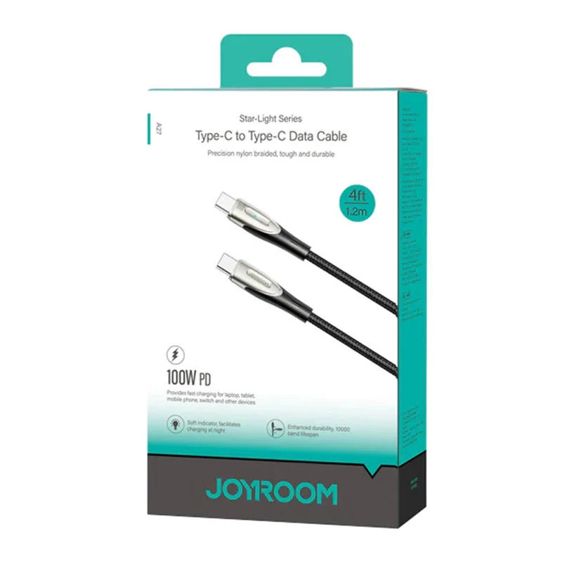 JOYROOM Star-Light USB-C to USB-C Cable SA27-CC5 1.2m Black 100W