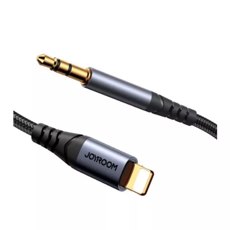 JOYROOM SY-A06 Lightning to 3.5mm Audio Converter Cable, 1.2m, Black