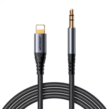 JOYROOM SY-A06 Lightning to 3.5mm Audio Converter Cable, 1.2m, Black