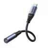 Joyroom SY-C01 USB-C to 3.5mm Audio Adapter with 60W PD Charging, 0.14m, Black