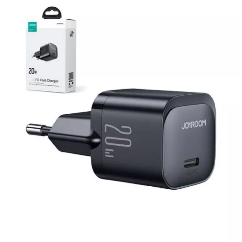 Joyroom Travel Charger Mini Type-C, PD 20W, Black (JR-TCF02)