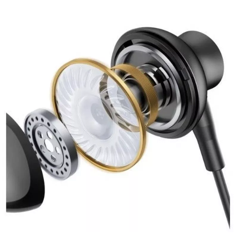 Joyroom TYPE-C Series JR-EC07 USB-C In-Ear Headphones Metal Black