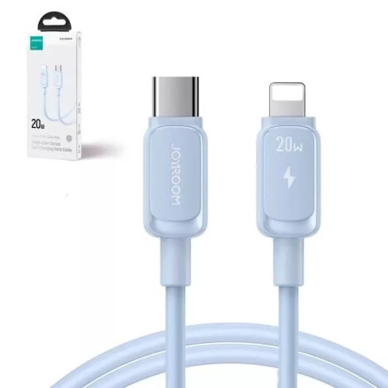 Joyroom Type-C to Lightning Cable Multi-Color Series A14, 20W, 480Mbps, 1.2m, Blue (S-CL020A11BL)