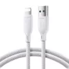 Joyroom USB-A to Lightning Cable Multi-Color Series A14, 480 Mbps, 3A, 1.2m, White (SA34-AL3)