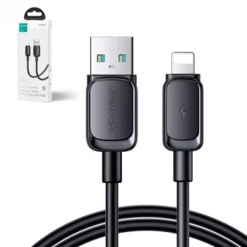 Joyroom USB-A to Lightning Cable Multi-Color Series A14, 480Mbps, 2.4A, 1.2m, Black (S-AL012A14B)