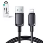 Joyroom USB-A to Lightning Cable Multi-Color Series A14, 480Mbps, 2.4A, 1.2m, Black (S-AL012A14B)