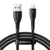 Joyroom USB-A to Lightning Cable Starry Series, 480 Mbps, 3A, 1m, Black (SA32-AL3)