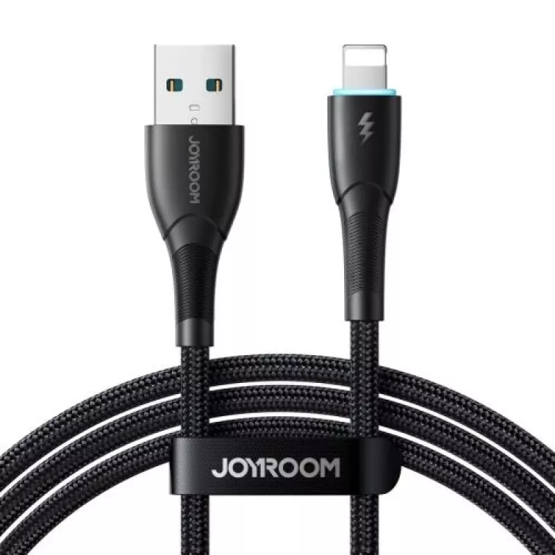 Joyroom USB-A to Lightning Cable Starry Series, 480 Mbps, 3A, 1m, Black (SA32-AL3)