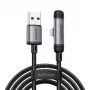 Joyroom USB-A to Lightning EnjoyX Series 90 Degree Cable A56, 3A, 480Mbps, 1.2m, Black (S-A56)