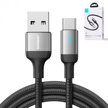 JOYROOM USB-A to USB-C Data Cable, 3A, 1.2m, Black (S-UC027A10)