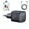 Joyroom USB-C 20W PD Mini Charger with USB-C to Lightning Cable - Black