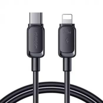 JOYROOM USB-C to Lightning Cable Multi-Color Series A14, 20W, 480 Mbps, 1.2 m, Black (S-CL020A111B)