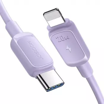 JOYROOM USB-C to Lightning Cable Multi-Color Series A14, 20W PD, 480 Mbps, 1.2m, Purple (S-CL020A11P)