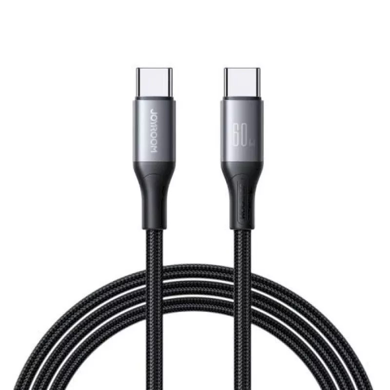 JOYROOM USB-C to USB-C Flash Series Cable A28 60W PD Fast Charging 480Mbps Data Sync 2m Black