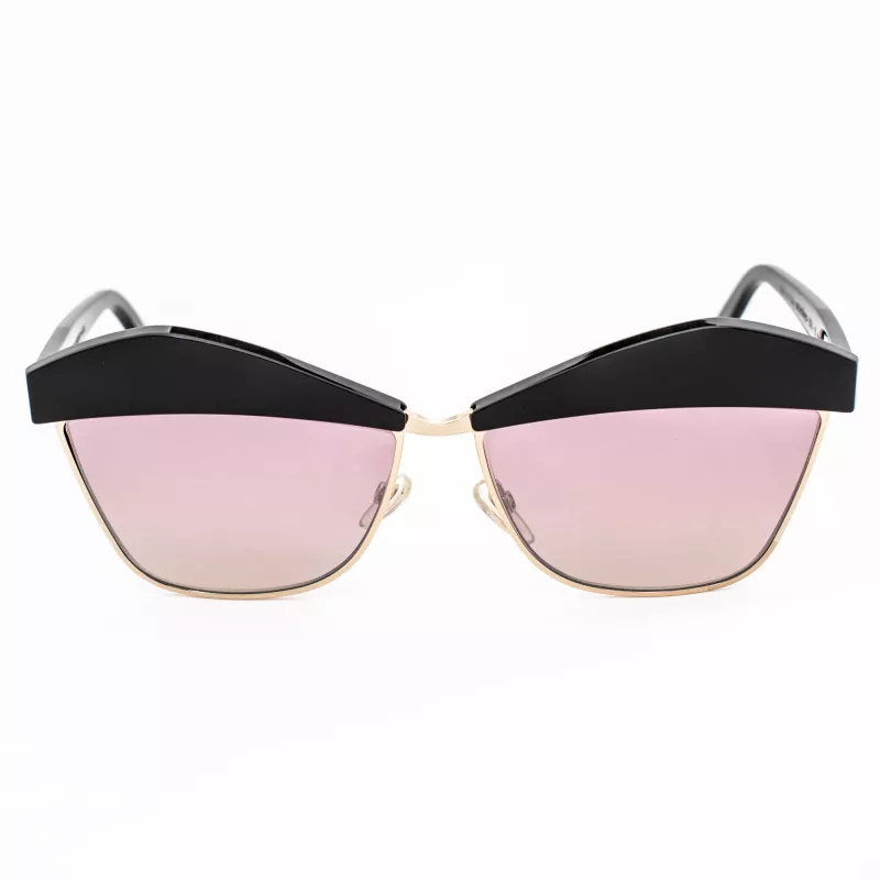 JPLUS Woman JP5076-01 Sunglasses - Acetate Square Frame - UV400 Protection - 58/13/145 mm