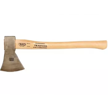 JUCO 33007 Axe Tool - 600g Forged Carbon Steel Head, 360mm Wooden Handle