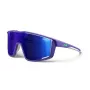 Julbo Fury Sports Sunglasses - Spectron 3CF Category 3, Black Frame, Smoke Flash Lens (M)