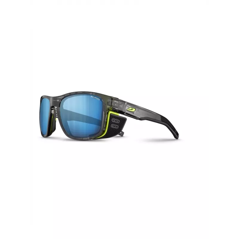 Julbo Shield Ocean Master Sunglasses - Spectron 3 Polarized, Black/Blue