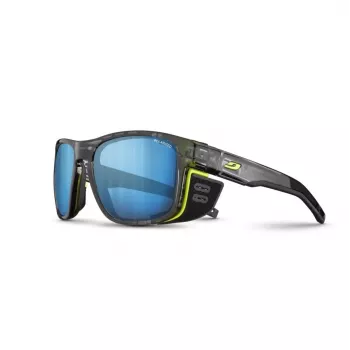 Julbo Shield Ocean Master Sunglasses - Spectron 3 Polarized, Black/Blue