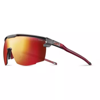Julbo Ultimate SP3CF Sunglasses - Spectron 3 CF Lens, Category 3, Black/Red Frame