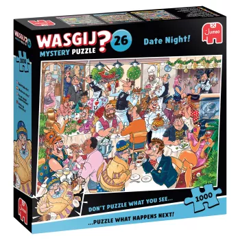 Jumbo Spiele GmbH Wasgij Mystery 26: Date Night 1000-Piece Jigsaw Puzzle JUM00592