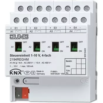 JUNG 2194REGHM Universal Dimmer, DIN Rail, 250-400 V, White