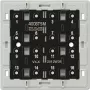 Jung 4008 TSM Push-Button Switch Module, 1-Pole, 250 V AC, 10 A, Screw Terminals, Flush-Mounted, White