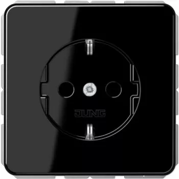JUNG CD 1520 BFKI SW Cover for Central Plate, 1-Gang, Black