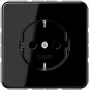JUNG CD 1520 BFKI SW Cover for Central Plate, 1-Gang, Black