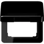JUNG CD590KLSW Hinged Lid Cover Plate 50x50 mm Black Glossy for CD 500 Range