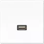 JUNG LS-Series USB 2.0 Connection Module, Alpine White (MALS1122WW)