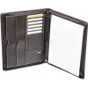 JÜSCHA Alassio A4 MONACO Zippered Leather Document Folder - Antique Dark Brown 30054