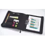 JÜSCHA Alassio BERGAMO A4 Zipper Document Folder Faux Leather Black 31506