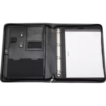 JÜSCHA Alassio Lazio A4 Zippered Document Folder Polyester Grey 30116