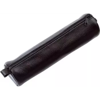 JÜSCHA Alassio Leather Pencil Case Black 43031